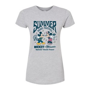 Women's - Disney - Mickey & Friends Fitted Graphic T-Shirt - 1 of 3