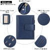 BEAFUP Women's Genuine Leather Wallet,Compact Size Wallet, RFID Blocking,with 14 Slots and 2 Zippered Pockets & Zipper Coin Pouch - 2 of 4