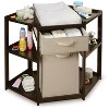 Badger Basket Diaper Corner Baby Changing Table with Hamper and Basket - 3 of 4