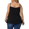 Agnes Orinda Women's Plus Size Sleeveless Adjustable Strap Pleated Elegant Basic Casual Packs Camisoles - image 4 of 4