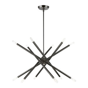 Livex Lighting Soho 12 - Light Chandelier in  Black Chrome - 1 of 1