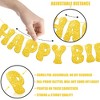 KatchOn, Glitter Gold Happy Birthday Banner Prestrung - 10 Feet | Gold Happy Birthday Sign - 3 of 4