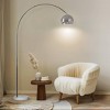 Brightech Olivia Modern (Includes LED Light Bulb) Marble Base Arc Floor Lamp Polished Chrome: Adjustable Arc Standing Lamp with Marble Base - 4 of 4