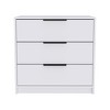 HomeRoots 28" White Three Drawer Dresser - 3 of 3
