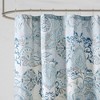 PAGED Shabby Chic Watercolor Floral Shower Curtain, 72x72" Medallion Print Shower Curtain, Cotton Percale Shower Curtain for Bathroom - 3 of 4