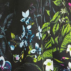 black enchanted garden border