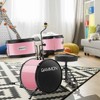 Gammon 3-Piece Junior Drum Set, Beginner Drum Kit with Throne, Cymbal, and Drumsticks - 2 of 4
