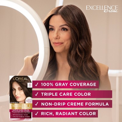 Excellence Creme Permanent Hair Color Kit with Keratin - Medium Brown