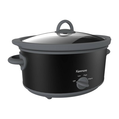 Kenmore Slow Cooker, 5qt, Easy to Use, Dial Control - Black, 3 of 7