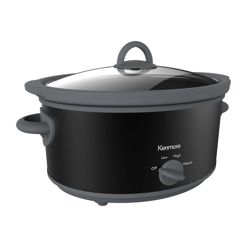 Kenmore Slow Cooker, 5 qt (4.7L), Easy to Use, Dial Control - Black, 3 of 7