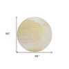 Gold Wheat And Ivory Geometric Washable Indoor Outdoor Area Rug - 3 of 4