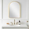 HomeRoots 39" Gold Arch Metal Framed Bathroom Vanity Mirror - 2 of 4