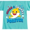 Girls' - Baby Shark - Stars and Sharks Fitted Short Sleeve Graphic T-Shirt - 2 of 4
