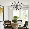 18-Light Soft Black Finish Modern Indoor Sputnik Chandelier - 3 of 4