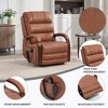 ChicFurnit Living Room Chair Arm Accent Chair Chenille / Leatheraire Power Lift Recliner with Massage Heat Dual Motor Elder Chair for Living Room - 2 of 4