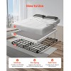 VEVOR Box Spring, Queen Size Bed Frame with Washable Fabric Cloth, Heavy Duty Metal Frame for Queen Bed, 4 in Mattress Foundation, Black - 4 of 4