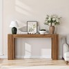 CIPACHO 62.99" Extra-Long Oak Console Table - Farmhouse Sofa Entryway Table for Narrow Spaces (Living Room/Hallway/Foyer) - 3 of 4