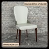 LeisureMod Leather Dining Chair Kitchen Room Side Chairs with Rubberwood Legs Havana Series - 4 of 4