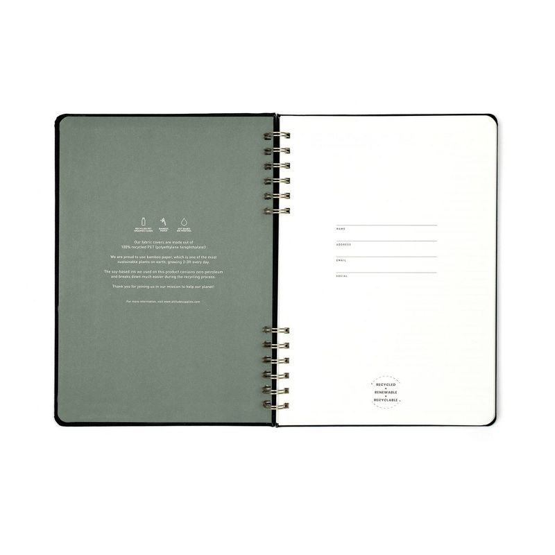 Altitude 160pg College Ruled Journal 10.5&#34;x7.25&#34; Split Wire Black, 6 of 14