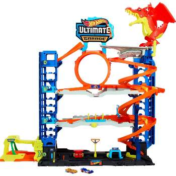 Hot Wheels Dino Coaster Attack Playset with Roller Coaster, Stegosaurus  Dinosaur Challenge & One 1:64 Scale Vehicle for Kids 4 to 8 Years Old