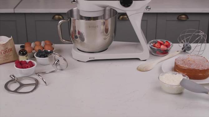 Instant 7.4qt 10 Speed Stand Mixer Pro - Pearl White, 2 of 8, play video