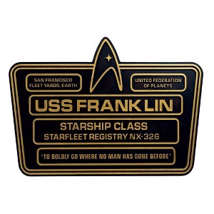Eaglemoss Limited Eaglemoss Star Trek USS Franklin NX-326 Dedication Plaque - 1 of 4