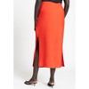 ELOQUII Women's Plus Size Column Skirt With Slits - 3 of 4