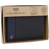 Jack Abrahams - Jack Abrahams Goat Nappa Leather Bi-Fold Wallet with ID Window Black/Navy - 4 of 4