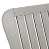 Teal Island Designs Dylan Gray Wash Wood Adirondack Chair - 3 of 4