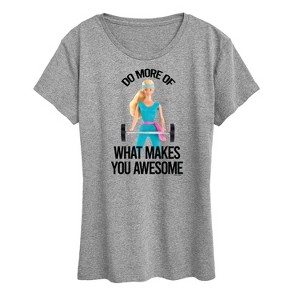 Women's - Barbie - Do More of What Makes You Awesome Short Sleeve Graphic T-Shirt - 1 of 4