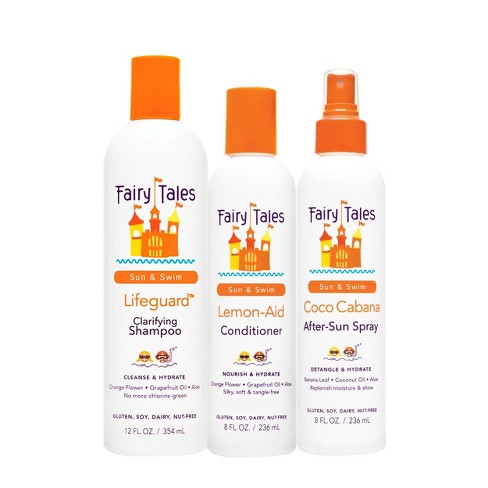 Fairy Tales Swim Shampoo 32oz and Conditioner 32oz for Kids | Made with Natural Ingredients in The USA | Chlorine Removal Swimmer Shampoo 32oz and Co
