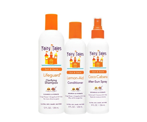 Fairy Tales Sun & Swim Clarifying Shampoo, Conditioner and After -Sun Spray - 48 fl oz