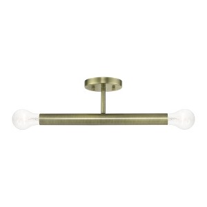Livex Lighting Copenhagen 2 - Light Semi-Flush Mount in  Antique Brass - 1 of 4