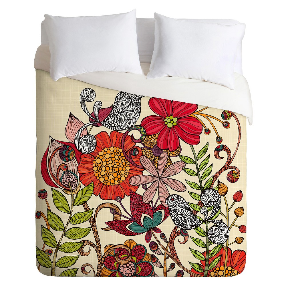 Photos - Bed Linen Valentina Ramos Spring Garden Duvet Queen Red - Deny Designs