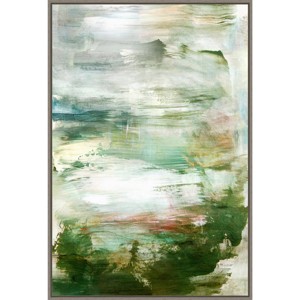 23"x33" Garden Dreams by Hope Bainbridge Framed Canvas Wall Art Print - Amanti Art: Abstract Botanical Decor - 1 of 4