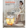 VEVOR Towel Warmer Bucket, 25L Heated Towel Warmer , Large Blanket Warmers, 20/40/60/90 Mins Timer and Temperature Setting, White - 3 of 4