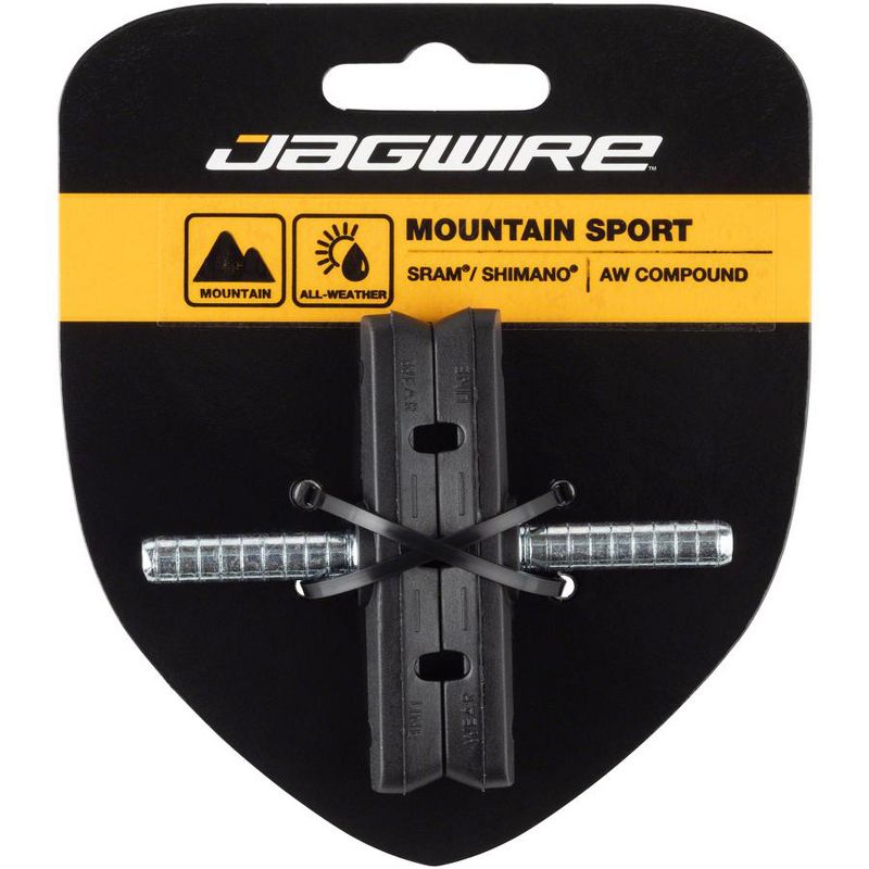 Jagwire Mountain Sport Cantilever Brake Pads Smooth Post 70mm AW Compound, 1 of 2