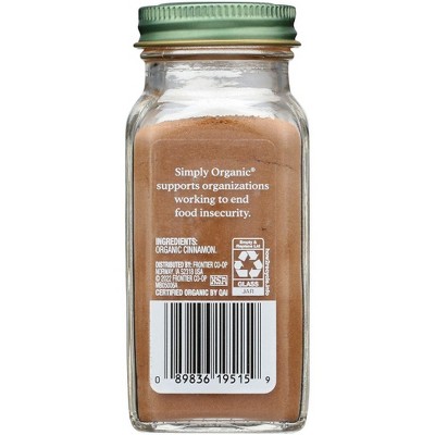 Simply Organic - Ground Ceylon Cinnamon - Case Of 6/2.08 Oz : Target