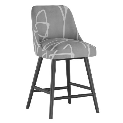 Geller Counter Height Barstool Mona Abstract Gray - Project 62™