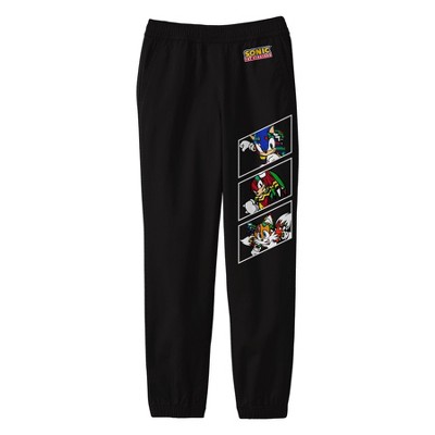 Patterned Joggers - Black/Sonic the Hedgehog - Kids