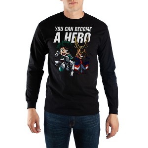 Long Sleve My Hero Academia Shirt My Hero Academia Apparel My Hero Academia TShirt - Long Sleeve My Hero Academia Tee My Hero Academia - 1 of 2