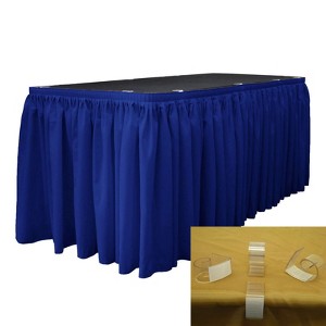 Slickblue Polyester Poplin Table Skirt with L-Clips - 1 of 1