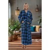 ADR Plush Fleece Women's Robe, Long Hooded Women's Bathrobe, Soft Cozy Women's Bath Robe & Plus Sizes - 3 of 4