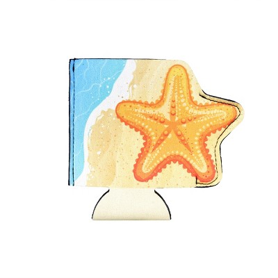 Beachcombers Star Fish Insulated Soft Can Bottle Soda Pop Drink Holder Sleeve