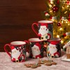 Certified International (Set of 4) 18oz Christmas Whimsy Santa Mugs - 3 of 4