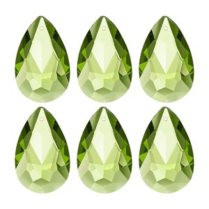 Unique Bargains DIY Hanging Grid K9 Crystal Pendant Oval beads 6 Pcs - 1 of 4