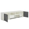 TiramisuBest Vintage Bevel TV Stand with Drawers Solid Wood Legs Entertainment Center Media Console for Living Room Bedroom - 3 of 4