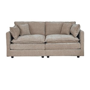 NicBex Couches for Living Room Deep Seat Sofa Couch Upholstered 2 Seater Sleeper Loveseat Sofa with 4 Pillows for Bedroom - 1 of 4