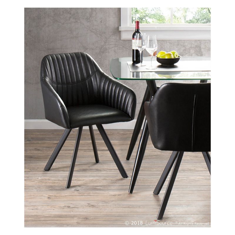Set of 2 Clubhouse Contemporary Dining Chairs - LumiSource, 3 of 11
