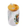 Silver Buffalo Harry Potter Hufflepuff House Mascot Glass Tumbler With Bamboo Lid and Straw - 2 of 4